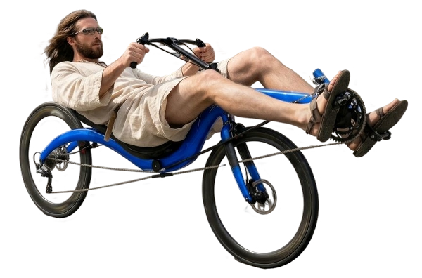 Jezus op een ligfiets, beëdigd getuige